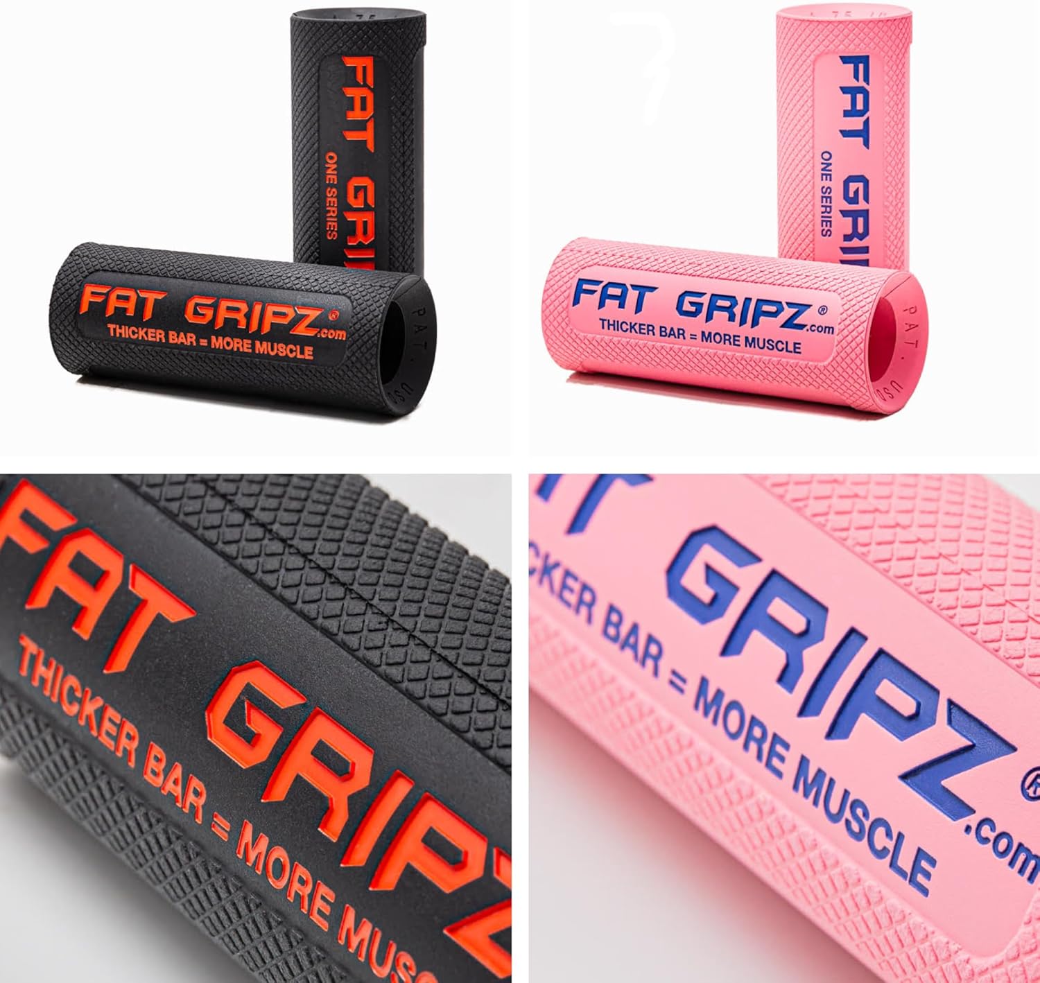 Fat Gripz fat grips band handles bigger biceps grip strength dumbbell grips barbell grips strength training equipment 