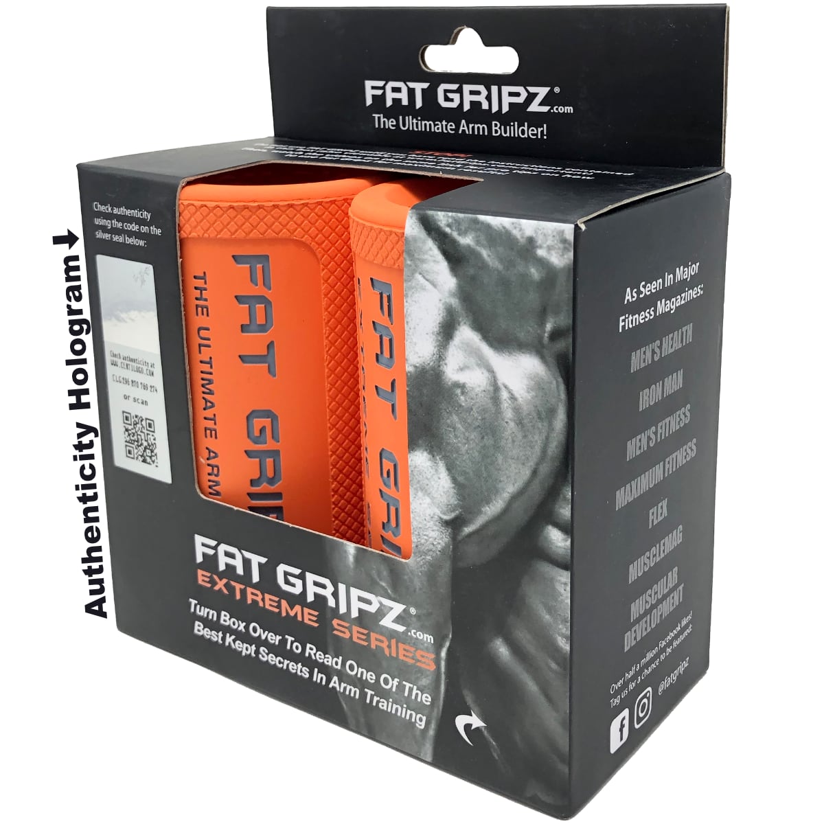 Fat Gripz Extreme Fat Grips ( Weight Grips / Grips For Weight Lifting / Barbell Grips / Dumbbell Grips Thick Grips )
